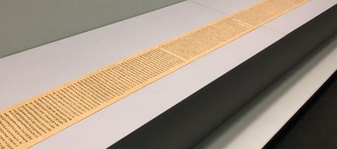 Unrolled scroll of The Perfection of Wisdom in 25,000 Lines